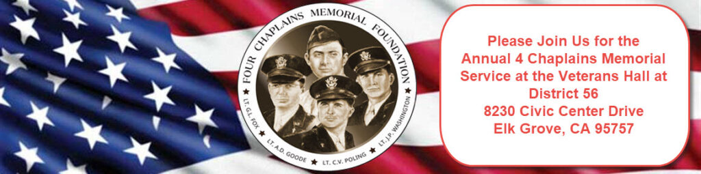 Four Chaplains Memorial Services Banner